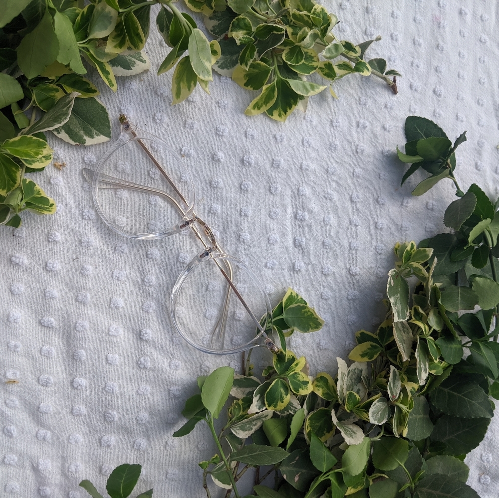 Clear  faux glasses